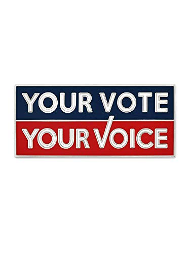 Image of PinMart Your Vote Your Voice Presidential Election Lapel Pin
