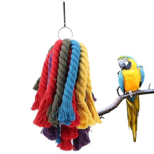 23.5cm / 9.25inch Bird Rope Swing Toy, Parrots Chewing Toy