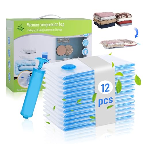 Chuner Vacuümzakken voor kleding, set van 12, 80 x 60 cm
