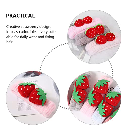 KALLORY 2 Pezzi Fragola Fascia Viso Trucco