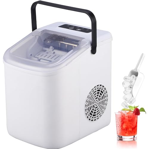 Fabricadora de hielo portátil sobremesa 9 cubos en 6-8 min miniatura 1