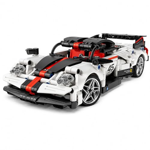 Voiture de course RC blanche iM.Master de 476 pièces pour enfants