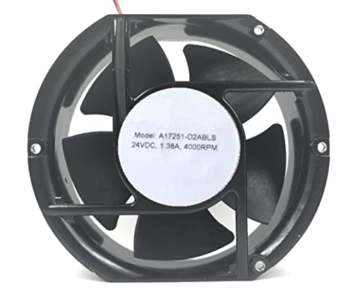 Ventilador de refrigeración 17251 24 V para eliminar calor residual en racks de servidores de 150mm