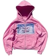 Amazon.com: Zip up Hoodie Y2k Unisex Oversized Graphic Hoodies