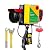 WACTO 880 lbs Electric Hoist, 850W 110V Steel Wire Winch with Wireless Remote Control, 40ft Lifting Height - for Garage Warehouse Factory