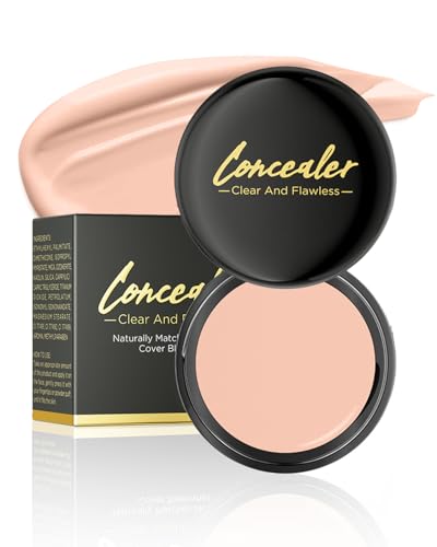 Correcteur anti-cernes - Crème très couvrante, imperméable et longue durée - Pour pores, cicatrices d'acné, tatouages et cernes - Texture légère et souple qui s'adapte parfaitement au teint de la peau