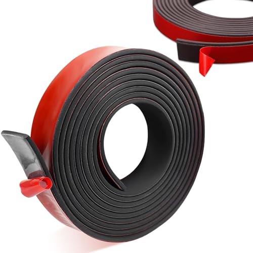 Gummistreifen Selbstklebend Neopren Gummimatte Bautenschutzmatte - Gummimatten Gummiplatte Vollgummi Gummiprofil für Dichtungen, Bodenbeläge Schutz, Vibrationsschutz, Abdeckung, DIY