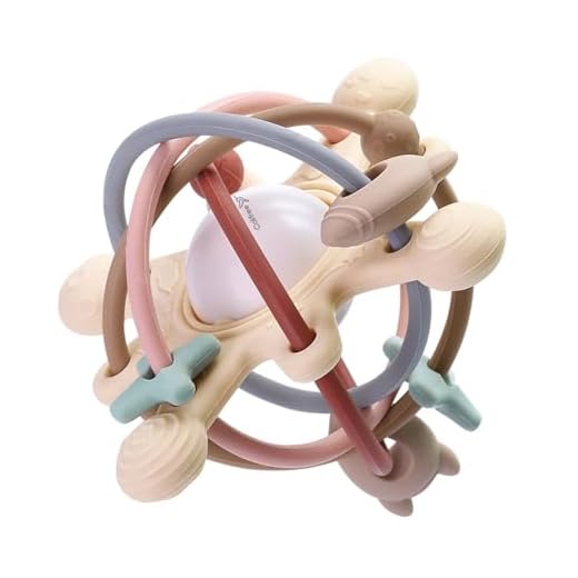 Colifree® - Mordedor bebé sonajero, blandito y de fácil agarre, juguete denticion a partir de 3 meses, silicona segura libre de BPA