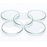 5pcs 100mm Lab Watch Glass Beaker Cover,Beaker Cover Smooth Edges Chamfered Arc, Watch Glasses in...