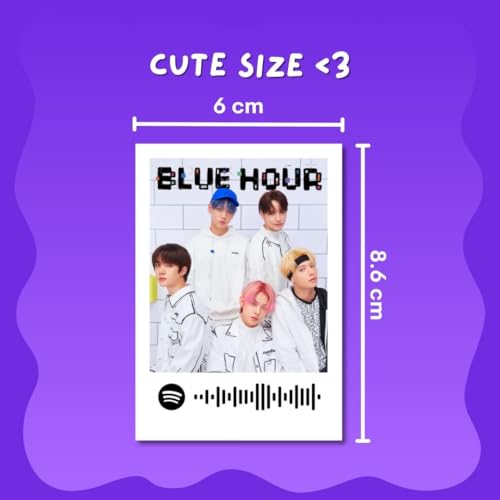 Image of TXT Photocards | Kpop TXT Songs Mini Poster Kit (Set of 18) | Kpop Songs Beautiful Strangers, Blue Hours Compact Size (8 x 6 cm) Posters for Phone Accessories, room decoration (C 078)