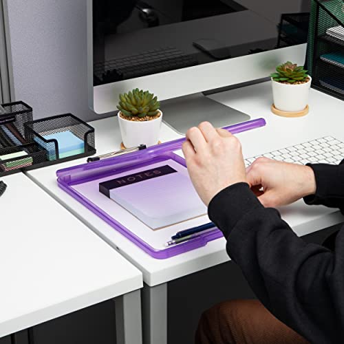 Mind Reader Professor de armazenamento, prancheta de enfermagem, plástico, 24 cm C x 35 cm L x 2,5 c