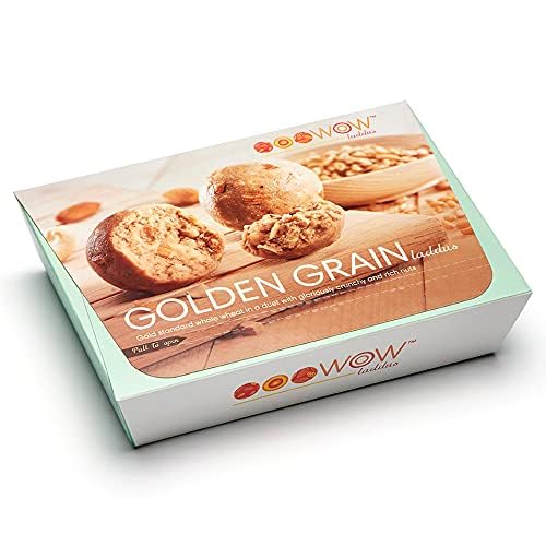 Image of WOW Laddus - Nutrient-Rich Laddoos |Sugar Free Laddus | Delicious & Wholesome Dessert | Pack of 6 | Golden Grain Laddus Gift of Health & Taste