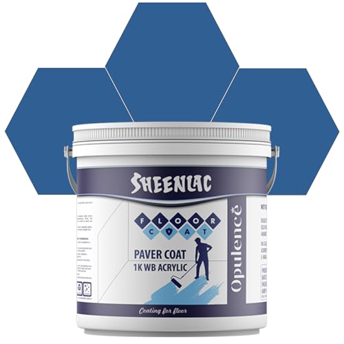 Image of SHEENLAC Floor Paver Coat Paint, Multi-Color Paver Coat Paint Durable, Weather-Resistant Outdoor Concrete & Stone Coating for Patios. (SAPPHIRE)