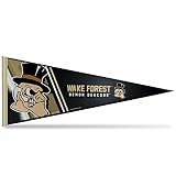 Rico Industries NCAA Wake Forest Demon Deacons Primary 12" x 30" Felt Wall Décor Pennant - Great for Home/Bed Room/Man Cave Décor