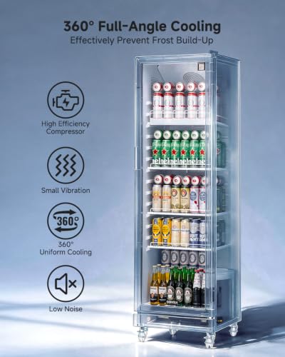 Image of BODEGACOOLER 9.8 Cu.Ft Commercial Beverage Refrigerator Glass Door Display