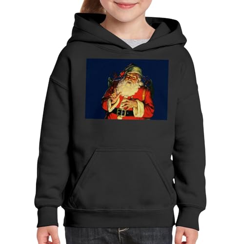 Sweat à capuche enfant cadeau de Noël rétro premium pour les fêtes
