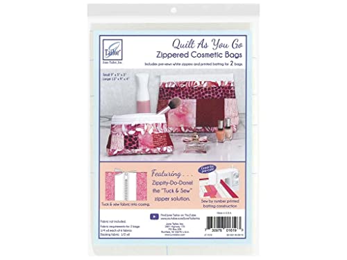 Zippity Do Done Cosmetic Bags (2) - White Zip