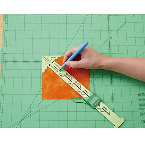 zalati Sewing Gauge Ruler No-Hassle Triangles Gauge Free Seam for Sewing Tool, Green - Image 3