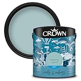 Crown Walls & Ceilings Pintura de emulsión mate, tamaño 2,5 L, piedra escalonada