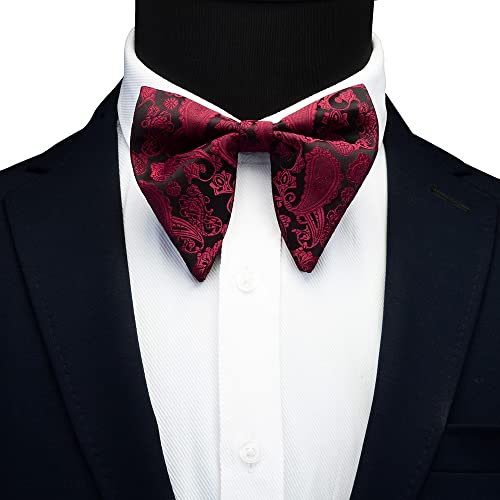 Set corbata de moño, pañuelo y gemelos para hombre miniatura 2