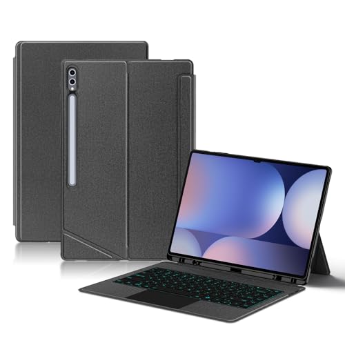 Teclado Samsung Galaxy Tab S8 Ultra SM-X900 funda negra ratón Bluetooth táctil 2
