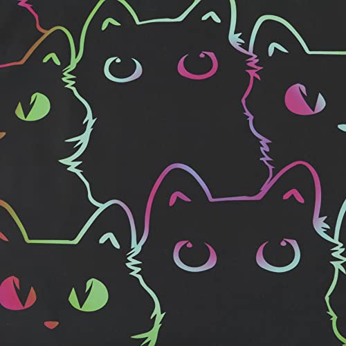 Encoft Cartoon Comforter Set Cat Cartoon Black Comforter Set Queen Size For Teen Boys And Girls Adults Room Decor 3 Piece Including 1 Cmforter And 2 Pillowcase (Cat, Queen) #TOP7