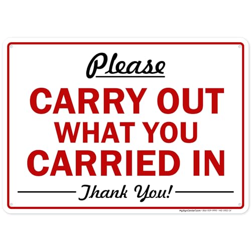 Please Carry Out What You Carried in Sign, 10x14 Inches,
