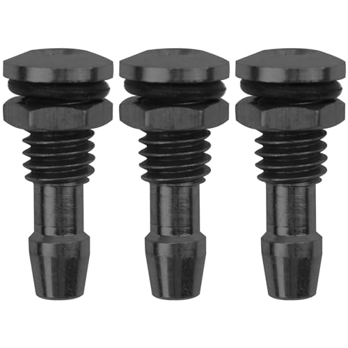 3Pcs Vgoohobby M6 / M8 RC Boat Water Nipple Outlet Nozzle for RC Boat Motor Cooling (M6, Black)