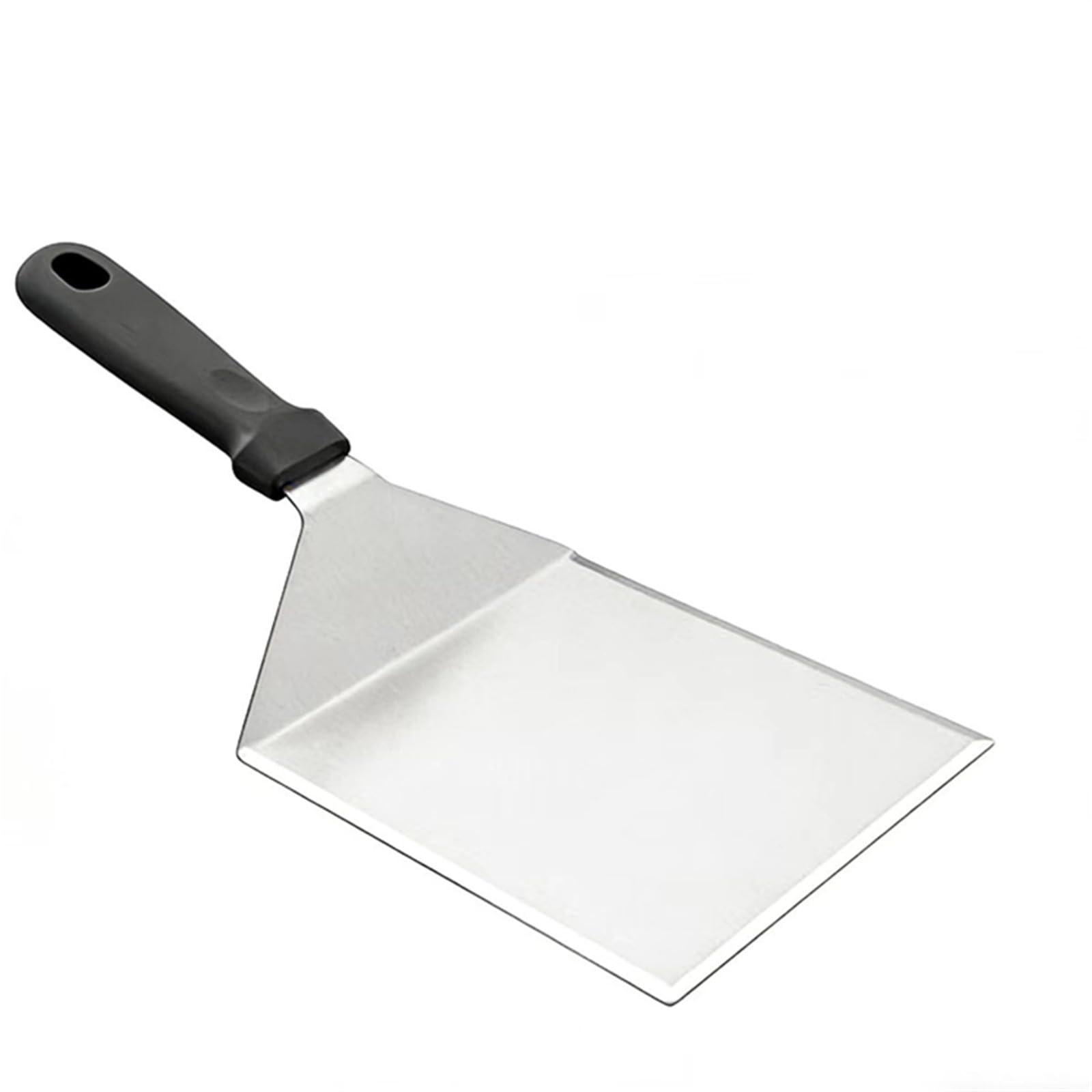 Omengyan Wide Stainless Steel Spatula with Ergonomic Heat-Resistant Handle, 15x13 cm, Dishwasher Safe, for Grilling and Flipping (31.3cm*13cm)
