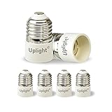 1.Adaptador E27 a E14,convertidor de enchufe e27 de paquete de 6, el voltaje es de 0-250 V,la potencia máxima es de 200W, hasta 120 ° C resistente al calor.