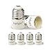 Produktbild Uplight Adapter E27 auf E14 Lampen Sockel,E27 Fussung zu E14 Konverter,Max Spannung 250V, Max Leistung 200W,6er-Pack.