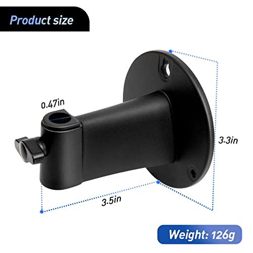 Microphone Wall Mount Boom Arm - Microphone Wall Mount For Mic Holder，Horizontal Mounting Wall，Space Saving Desktop Metal Mic Stand Clamp By Sunmon #TOP2