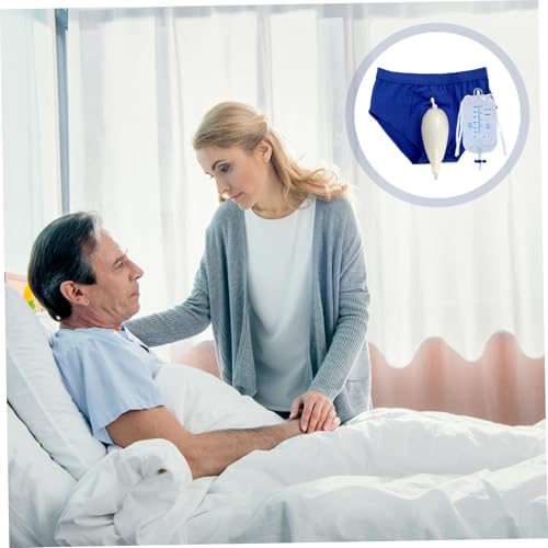 Sacchetto Raccogli Urina In Silicone Per Incontinenza, Mutande, Catetere Esterno Confortevole Per Uomo Con Coppa E Fori Traspiranti, Sacchetti Riutilizzabili Per Pipì Indossabili Da 500 Ml(1Pc,M) - 4