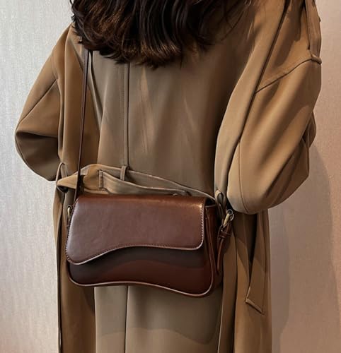 Shoulder Bag for Women Retro Vegan Leather Tote Handbag Underarm Bag Trendy Purse Crossbody Bag With Zipper 20253