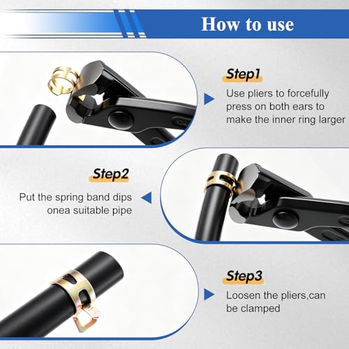 Image of smseace 45Pcs 5Ft 5-Size Fuel Line Hose Kit - 3 /8 Inch 1 /2 Inch 5 /16 Inch 1 /4 Inch 3 /16 Inch ID NBR Rubber Fuel Hose with Hose Clamps for Small Engines Automotive Replacement Fuel Hoses