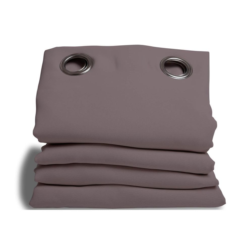 Moondream DecibelControl™ 4in1 Tenda acustica per la separazione di ambienti | Termica | Oscurante | Isolante | Tecnologia brevettata | Fabbricato in UE | Occhiello | Grigio MC7305 | 140L x 250A cm