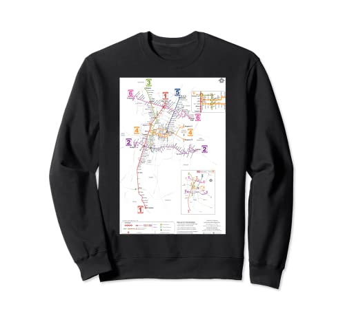 Mapa de México Metrobus Lines Sudadera