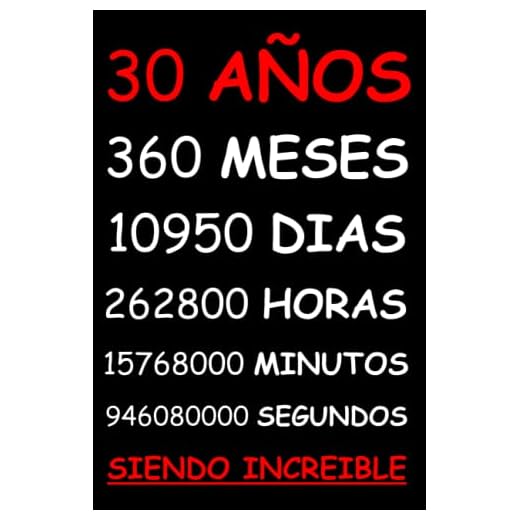 30 AÑOS SIENDO INCREIBLE: REGALO JUVENIL HOMBRE O MUJER 30 AÑOS DE CUMPLEAÑOS ORIGINAL Y DIVERTIDO , CUADERNO DE APUNTES O AGENDA, DIARIO, LEBRETA DE NOTAS..