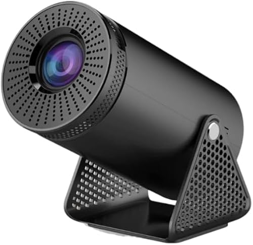 HD Portable Wireless Smart Mini Projector With 180 Flip Function - Black