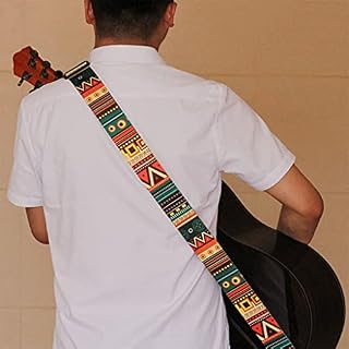 Guitar Strap Acoustic Electric Guitar Bass Multi-Color Guitar Belt Adjustable Colorful Printing Nylon Straps (Color : E… - Les Beatles, Paul McCartney, John Lennon, RIngo Starr, George Harrison Guitar Strap Acoustic Electric Guitar Bass Multi-Color Guitar Belt Adjustable Colorful Printing Nylon Straps (Color : E… – Image 2