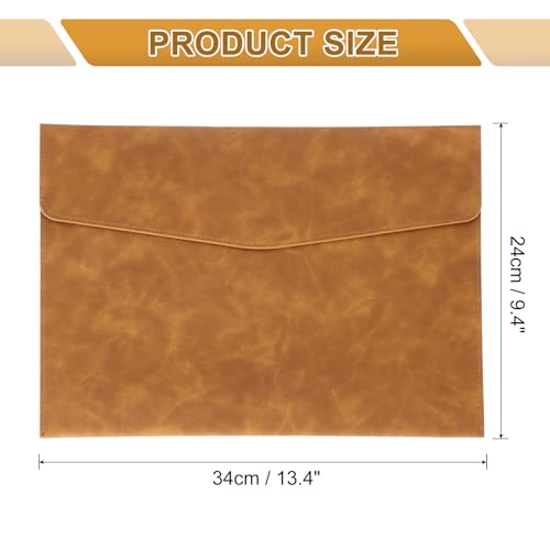 Porte-documents A4 café pochette de rangement pour dossiers pro - 2