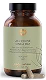 SUNDAY NATURAL® Multivitamin Komplex - All in One – Premium Rundum-Versorgung mit nur 1 Kapsel: 30 A-Z Vitamine, Mikronährstoffe – 90 vegane Vitamin Kapseln - Laborgeprüft und Ohne unnötige Zusätze