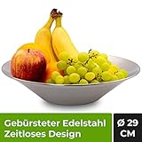 ➕ HOCHWERTIGE VERARBEITUNG: SIe sind auf der Suche nach einem soliden Obstkorb in zeitlosem Design und mit hervorragender Verarbeitung? Mit der Cucino Deko Schale haben Sie diesen gefunden!