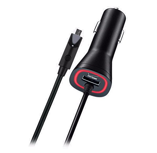 Verizon Micro USB Car Charger with 3.4 Amp & LED Light (Retail Packaging) Verizon Micro USB Car Charger with 3.4 Amp & LED Light (Retail Packaging)