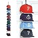 Perfect Curve Cap Rack System 36 – Baseball Cap Organizer (12 clips hold up to 36 caps,Black)