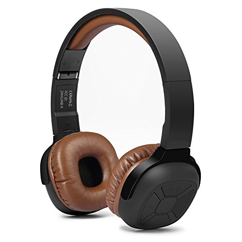 Wireless Bluetooth 4.0 Headset, Aquiver NB-6 Foldable Stereo Headphone with NFC, CVC 6.0