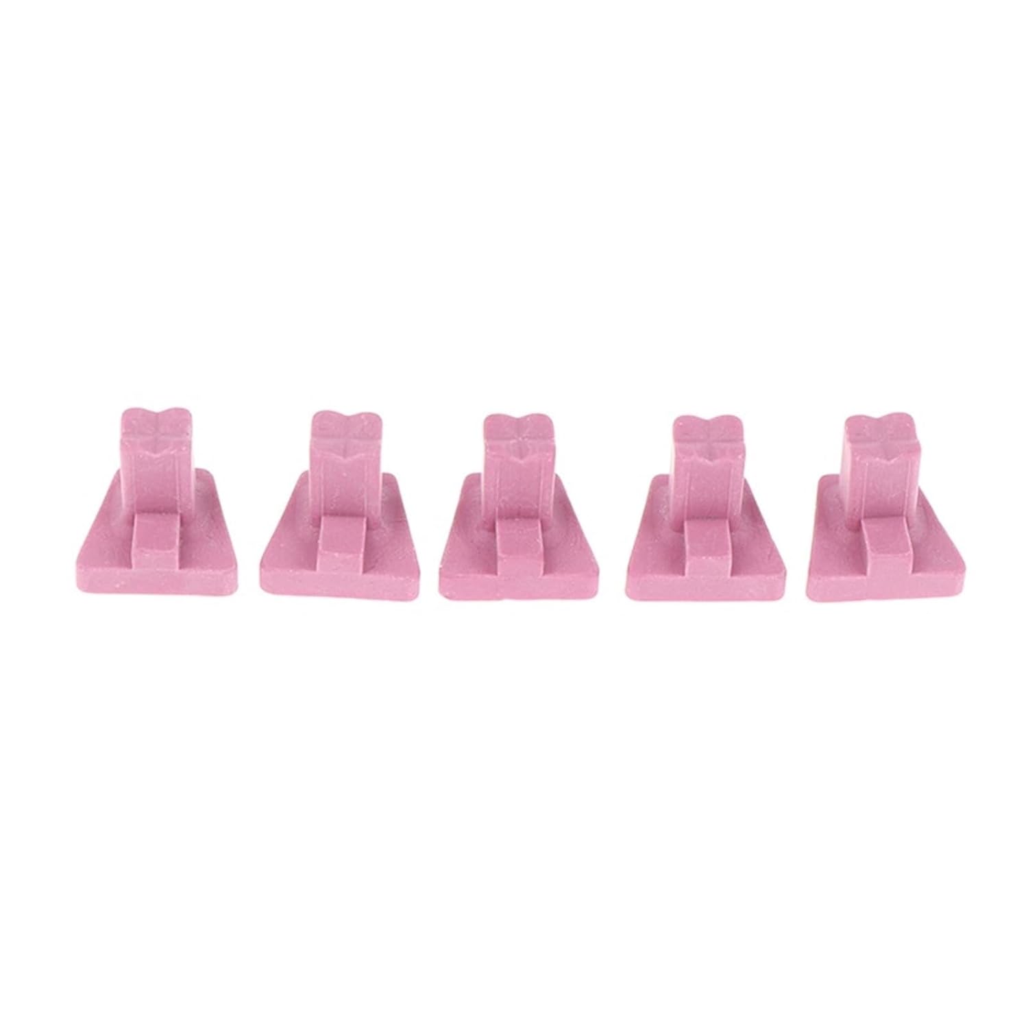 Ceramic Firing Pegs for Crowns and Bridges 5pcs Flower Dental Ceramic Firing Pink Pegs Lab for Single Porcelain Crown Oven Tray Ceramist Tool