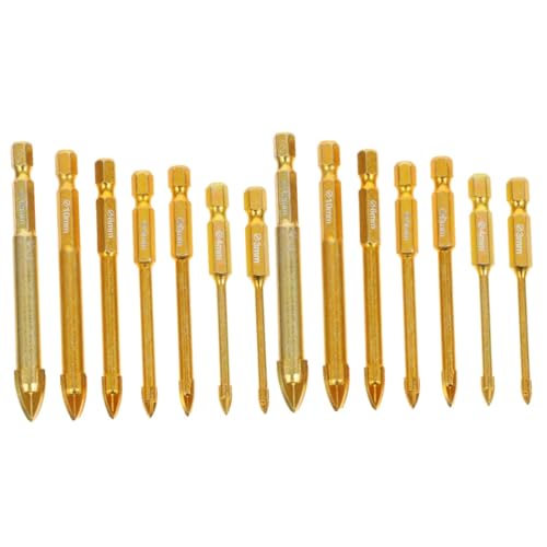Forets triangulaires carbure Uonlytech de 14 pièces pour le perçage du carrelage et béton