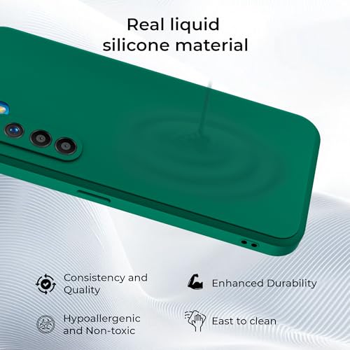 Image of A rtistque Back Cover Case for Realme XT 4G / Realme X2 4G | Premium Green Matte Cover | Camera Protection | Shockproof TPU | Slim Stylish Design | Realme XT Back Cover - Green