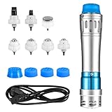 TTLIFE Máquina de terapia de ondas de choque 220V Onda de Sonido Vibrante Máquina de Fisioterapia para Masajeador Muscular Corporal Con 7 cabezales de masaje para Alivio del Dolor,Muscular y Articular